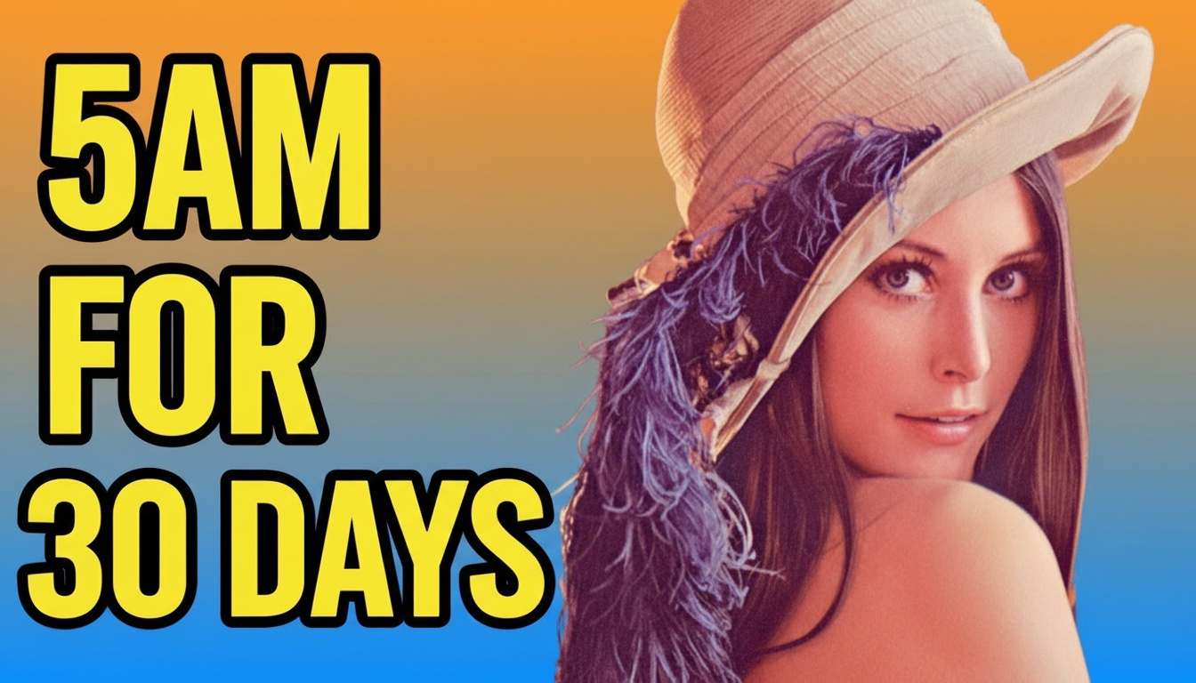 Thumbnail sample โ 5AM challenge with creator's face